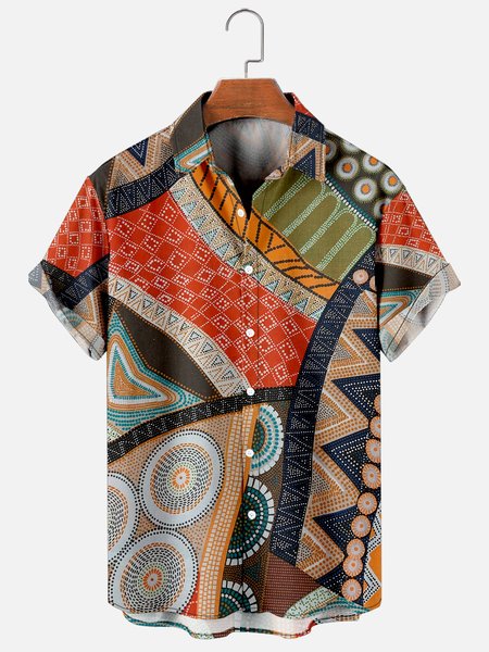 Mens Nation Tribal Print Casual Breathable Short Sleeve Hawaiian Shirts, Red, Men's Floral shirt
Mens Nation Tribal Print Casual Breathable Short Sleeve Hawaiian Shirts, Red, Men's Floral shirt