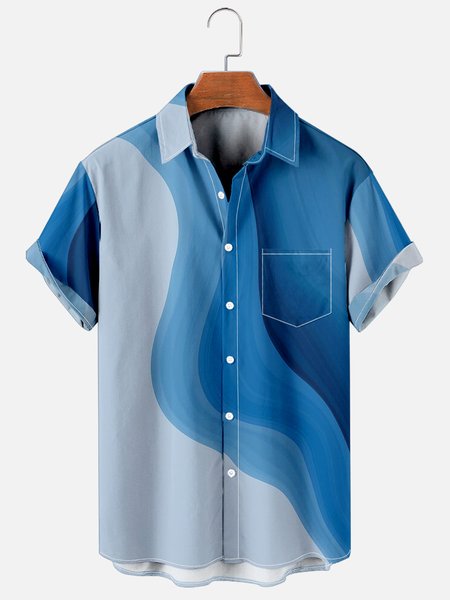 Mens Ombre Print Casual Breathable Chest Pocket Short Sleeve Hawaiian Shirts, Blue, Men's Floral shirt
Mens Ombre Print Casual Breathable Chest Pocket Short Sleeve Hawaiian Shirts, Blue, Men's Floral shirt