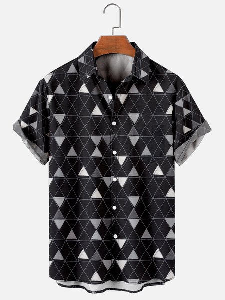 Mens Art Geo Print Casual Breathable Chest Pocket Short Sleeve Hawaiian Shirts, Black, Shirts & Blouse
Mens Art Geo Print Casual Breathable Chest Pocket Short Sleeve Hawaiian Shirts, Black, Shirts & Blouse
