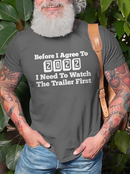 Funny 2022 Graphic Short Sleeve Casual Tee, Deep gray, T-shirt
