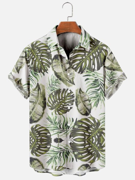 Casual Vacation Palm Leaf Pattern Hawaiian Style Printed Shirt Top, As picture, Men's Floral shirt
Casual Vacation Palm Leaf Pattern Hawaiian Style Printed Shirt Top, As picture, Men's Floral shirt