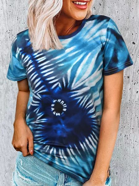 Blue and white gradient tie-dye guitar fun pattern short-sleeved T-shirt Crew Neck Casual Shirts & Tops, Tops
Blue and white gradient tie-dye guitar fun pattern short-sleeved T-shirt Crew Neck Casual Shirts & Tops, Tops