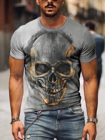 Summer round neck 3D digital printing men's printed fashion short-sleeved T-shirt, As picture, T-shirt
Summer round neck 3D digital printing men's printed fashion short-sleeved T-shirt, As picture, T-shirt