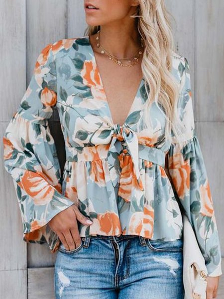 Regular Fit Floral Daily Cute Top, As picture, Tops
Regular Fit Floral Daily Cute Top, As picture, Tops