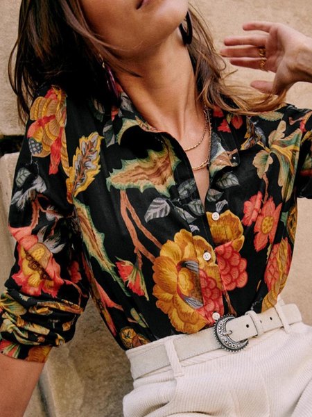 Retro floral pattern all-match all-age design shirt, Multicolor, Shirts & Blouses
Retro floral pattern all-match all-age design shirt, Multicolor, Shirts & Blouses