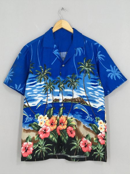 Mens Funky Coconut Tree Print Casual Breathable Chest Pocket Short Sleeve Hawaiian Shirts, Blue, Men's Floral shirt
Mens Funky Coconut Tree Print Casual Breathable Chest Pocket Short Sleeve Hawaiian Shirts, Blue, Men's Floral shirt