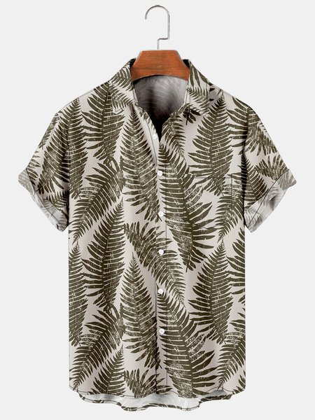 Vacation Leisure Leaf Pattern Hawaiian Style Printed Shirt Top, Multicolor, Men's Floral shirt
Vacation Leisure Leaf Pattern Hawaiian Style Printed Shirt Top, Multicolor, Men's Floral shirt