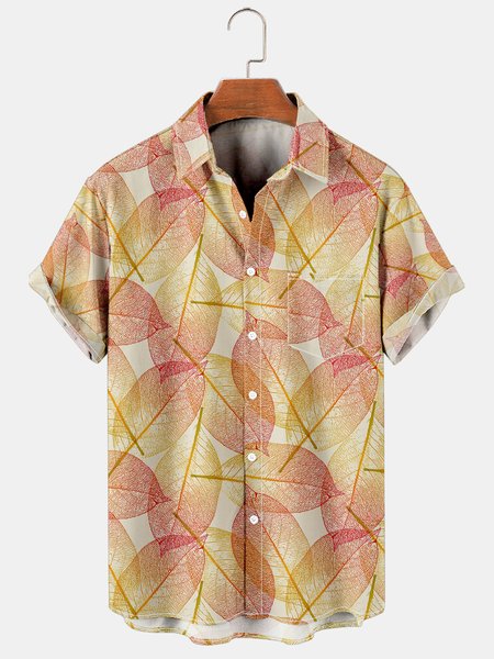 Vacation Leisure Gradual Leaf Pattern Hawaiian Style Printed Shirt Top, As picture, Shirts & Blouse
Vacation Leisure Gradual Leaf Pattern Hawaiian Style Printed Shirt Top, As picture, Shirts & Blouse