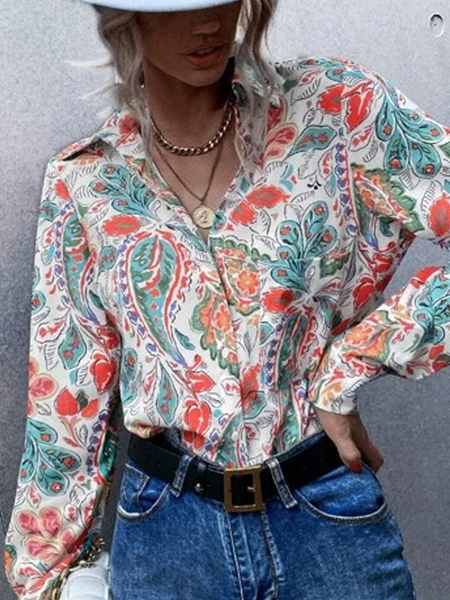 Long sleeve shirt collar ethnic Peris pattern loose shirt Plus Size, Green, Shirts & Blouses
Long sleeve shirt collar ethnic Peris pattern loose shirt Plus Size, Green, Shirts & Blouses