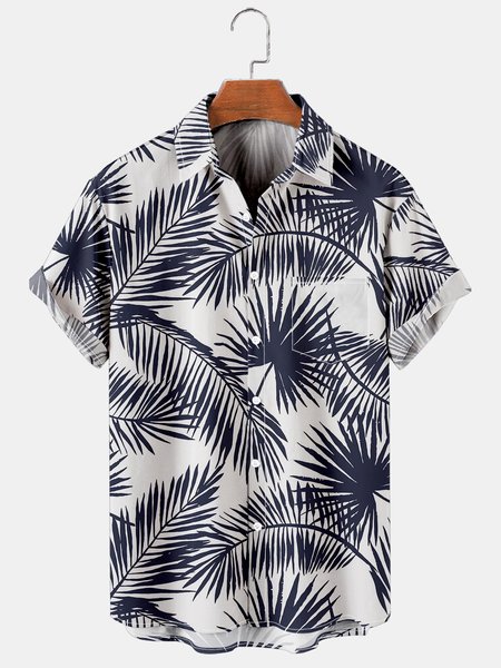 Vacation Leisure Coconut Tree Leaf Pattern Hawaiian Style Printed Shirt Top, Blue, Shirts & Blouse
Vacation Leisure Coconut Tree Leaf Pattern Hawaiian Style Printed Shirt Top, Blue, Shirts & Blouse