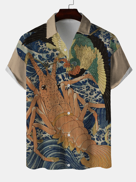 Float World Draw Birds And Rivers landscape lobster Cotton And linen Eetro Casual shirts, As picture, Shirts & Blouse
Float World Draw Birds And Rivers landscape lobster Cotton And linen Eetro Casual shirts, As picture, Shirts & Blouse