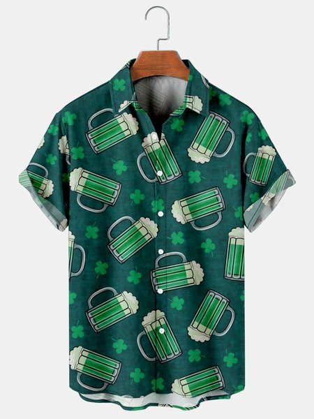 Mens St Patrick's Day Printed Casual Breathable Hawaiian Short Sleeve Shirt, Green, Shirts & Blouse
Mens St Patrick's Day Printed Casual Breathable Hawaiian Short Sleeve Shirt, Green, Shirts & Blouse