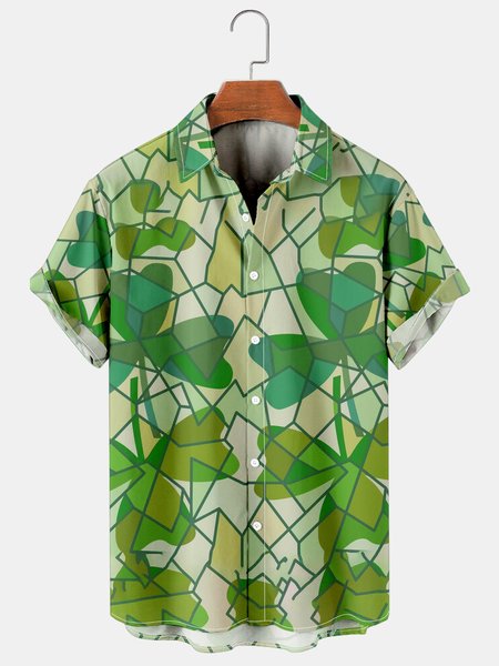 Mens St Patrick's Day Printed Casual Breathable Hawaiian Short Sleeve Shirt, Green, Men's Floral shirt
Mens St Patrick's Day Printed Casual Breathable Hawaiian Short Sleeve Shirt, Green, Men's Floral shirt