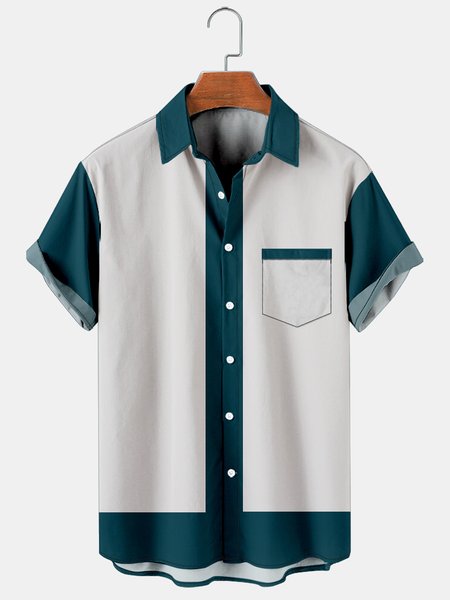 Vacation Leisure Geometric Color Matching Pattern Hawaiian Style Printed Shirt Top, As picture, Men's Floral shirt
Vacation Leisure Geometric Color Matching Pattern Hawaiian Style Printed Shirt Top, As picture, Men's Floral shirt
