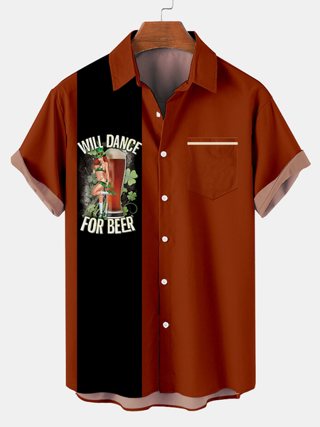 Holiday Leisure St Patrick's Day St. Patrick's Day Pattern Hawaiian Style Printed Shirt Top, Red, Men's Floral shirt
Holiday Leisure St Patrick's Day St. Patrick's Day Pattern Hawaiian Style Printed Shirt Top, Red, Men's Floral shirt