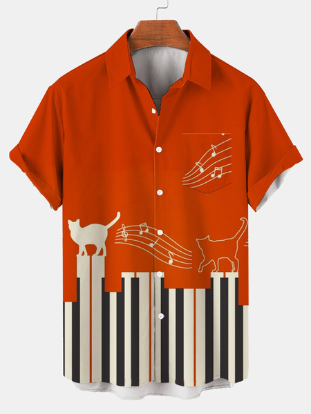 Vacation Leisure Music Element Musical Note Pattern Hawaiian Style Printed Shirt Top, As picture, Shirts & Blouse
Vacation Leisure Music Element Musical Note Pattern Hawaiian Style Printed Shirt Top, As picture, Shirts & Blouse