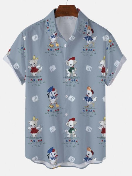 Animals Funny Casual Short Sleeve Shirts & Tops, As picture, Short Sleeves Shirts
Animals Funny Casual Short Sleeve Shirts & Tops, As picture, Short Sleeves Shirts