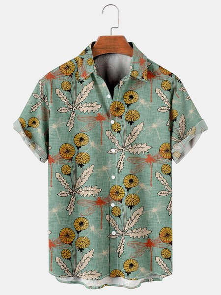 Mens Retro Floral Print Casual Breathable Short-Sleeved Shirt, Mint, Shirts & Blouse
Mens Retro Floral Print Casual Breathable Short-Sleeved Shirt, Mint, Shirts & Blouse