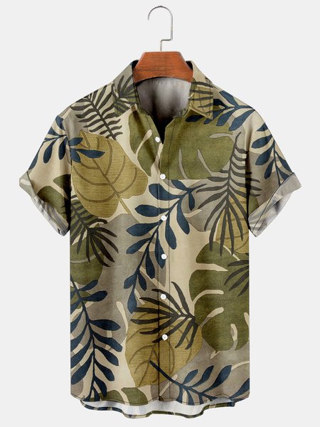 Mens Retro Plant Print Casual Breathable Short-Sleeved Shirt, As picture, Shirts & Blouse
Mens Retro Plant Print Casual Breathable Short-Sleeved Shirt, As picture, Shirts & Blouse