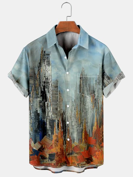 Casual holiday style printed short-sleeved shirt, As picture, Short Sleeves Shirts
Casual holiday style printed short-sleeved shirt, As picture, Short Sleeves Shirts