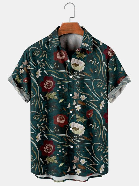 Mens Retro Floral Print Casual Breathable Short-Sleeved Shirt, As picture, Men's Floral shirt
Mens Retro Floral Print Casual Breathable Short-Sleeved Shirt, As picture, Men's Floral shirt