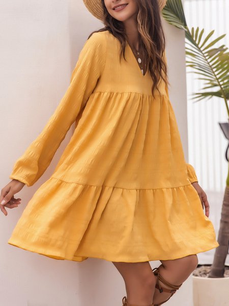 Puff sleeve long sleeve dress women's European and beautiful women's dress, Yellow, Boho dresses
Puff sleeve long sleeve dress women's European and beautiful women's dress, Yellow, Boho dresses