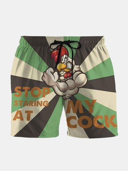Men's Cartoon Animal Turkey Print Drawstring Casual Hawaiian Beach Pants, Green, Shorts
Men's Cartoon Animal Turkey Print Drawstring Casual Hawaiian Beach Pants, Green, Shorts