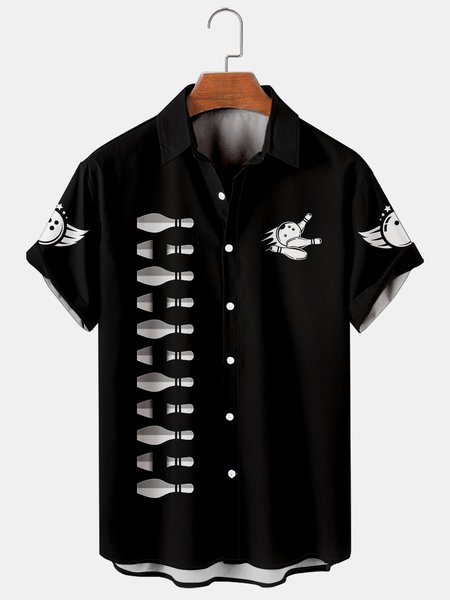 Holiday Leisure Retro Bowling Element Alphabet Pattern Hawaiian Style Printed Shirt Top, Black, Men's Floral shirt
Holiday Leisure Retro Bowling Element Alphabet Pattern Hawaiian Style Printed Shirt Top, Black, Men's Floral shirt
