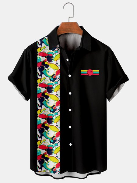 Holiday Leisure Retro Bowling Element Alphabet Pattern Hawaiian Style Printed Shirt Top, Multicolor, Shirts & Blouse
Holiday Leisure Retro Bowling Element Alphabet Pattern Hawaiian Style Printed Shirt Top, Multicolor, Shirts & Blouse