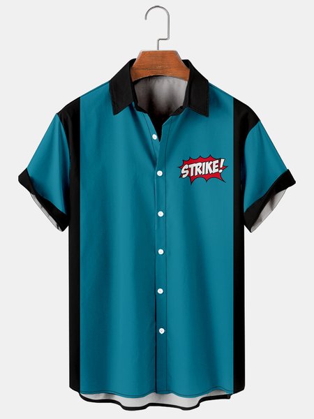 Holiday Leisure Retro Bowling Elements And Alphabet Pattern Hawaiian Style Printed Shirt Top, Blue, Men's Floral shirt
Holiday Leisure Retro Bowling Elements And Alphabet Pattern Hawaiian Style Printed Shirt Top, Blue, Men's Floral shirt