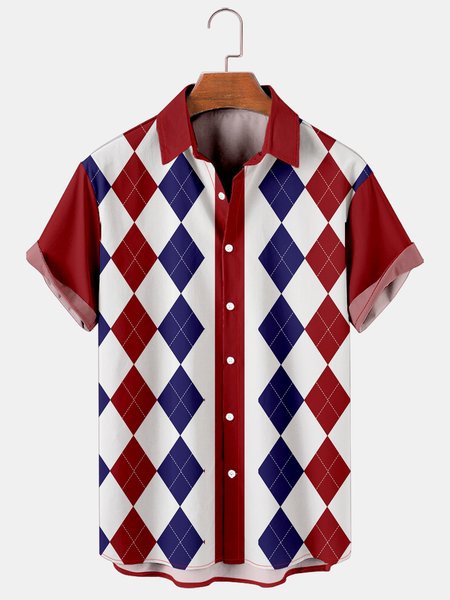 Holiday Leisure Retro Bowling Element Alphabet Pattern Hawaiian Style Printed Shirt Top, Red, Shirts & Blouse
Holiday Leisure Retro Bowling Element Alphabet Pattern Hawaiian Style Printed Shirt Top, Red, Shirts & Blouse