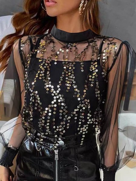 T-shirt vest two piece set perspective Sequin loose party holiday fashion suit Gliter Sequins, Black, Suit Set
T-shirt vest two piece set perspective Sequin loose party holiday fashion suit Gliter Sequins, Black, Suit Set