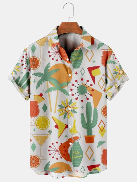 Mens Geometric Coconut Tree Print Casual Breathable Hawaiian Short Sleeved Shirt, As picture, Men's Floral shirt
Mens Geometric Coconut Tree Print Casual Breathable Hawaiian Short Sleeved Shirt, As picture, Men's Floral shirt