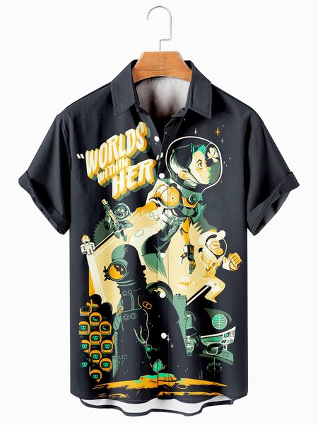 Short-sleeved Shirt With Creative Elements For Aviation Crew, As picture, Men's Floral shirt
Short-sleeved Shirt With Creative Elements For Aviation Crew, As picture, Men's Floral shirt