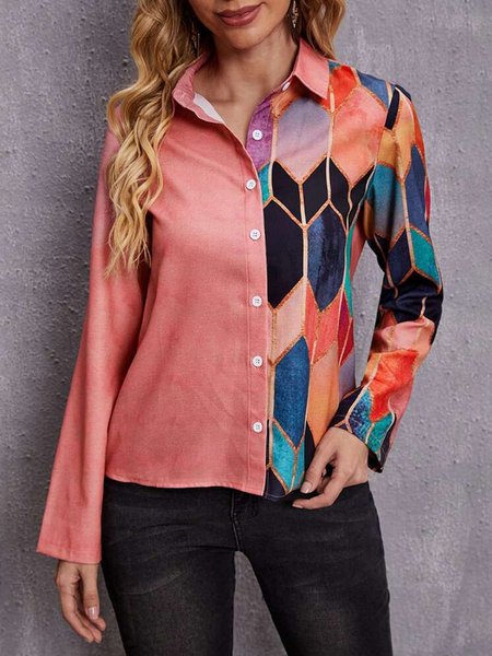 Geometric single-sided printing new ladies design spring comfortable and interesting shirt, Multicolor, Blouses & Shirts
Geometric single-sided printing new ladies design spring comfortable and interesting shirt, Multicolor, Blouses & Shirts