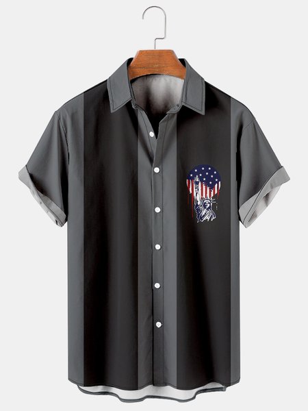 Men's Flag Print Casual Breathable Short Sleeved Hawaiian Shirt, As picture, Men's Floral shirt
Men's Flag Print Casual Breathable Short Sleeved Hawaiian Shirt, As picture, Men's Floral shirt