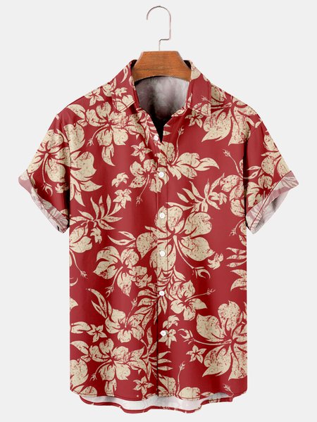 Mens Holiday Hawaiian Plant Flower Leaf Short Sleeve Shirt Lapel Print Top, Red, Short Sleeve Shirts
Mens Holiday Hawaiian Plant Flower Leaf Short Sleeve Shirt Lapel Print Top, Red, Short Sleeve Shirts