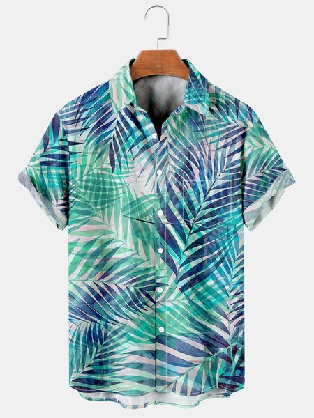 Fairy Leaf Flower Contrast Color Men's Shirt Collar Casual Shirts & Tops, Green, Short Sleeves Shirts
Fairy Leaf Flower Contrast Color Men's Shirt Collar Casual Shirts & Tops, Green, Short Sleeves Shirts