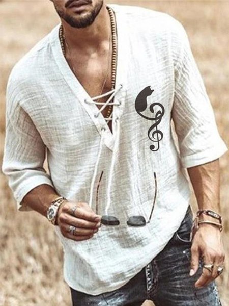 Music Black Grain National Style leisure Cotton And linen Stripe Shirts With Short Sleeves, As picture, Shirts & Blouse
Music Black Grain National Style leisure Cotton And linen Stripe Shirts With Short Sleeves, As picture, Shirts & Blouse