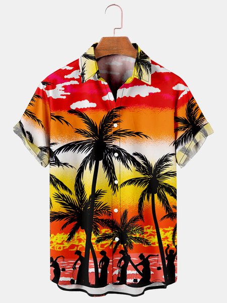 Mens Coconut Tree Printed Casual Breathable Hawaiian Short Sleeve Shirt, As picture, Men's Floral shirt
Mens Coconut Tree Printed Casual Breathable Hawaiian Short Sleeve Shirt, As picture, Men's Floral shirt