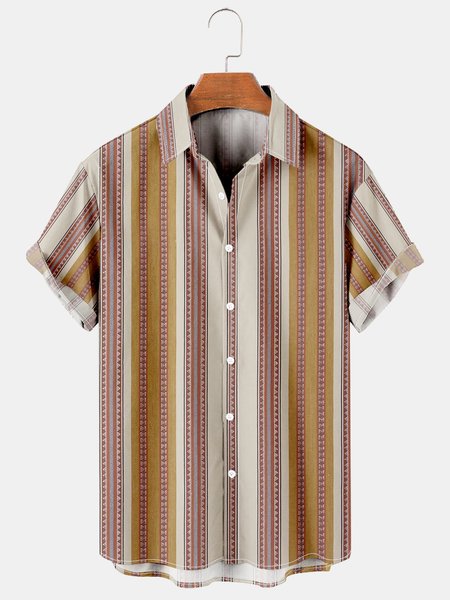 Vacation Leisure Geometric Elements striped Pattern Hawaiian Style Printed Shirt Top, As picture, Men's Floral shirt
Vacation Leisure Geometric Elements striped Pattern Hawaiian Style Printed Shirt Top, As picture, Men's Floral shirt