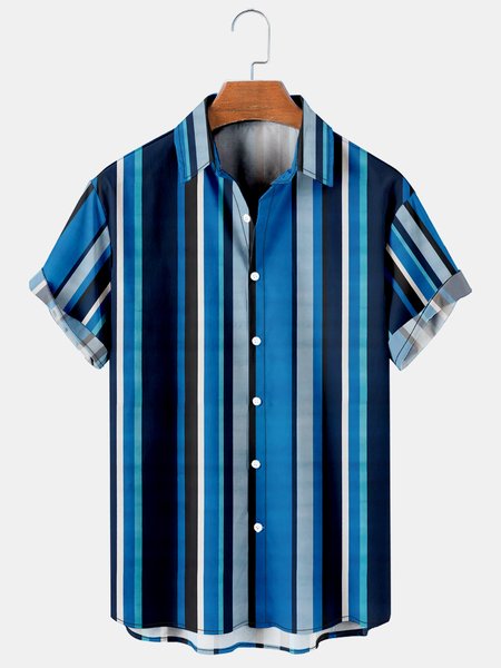 Holiday Casual Art Elements Colorful Stripes And Geometric Patterns Hawaiian Print Shirt Top, Blue, Men's Floral shirt 
Holiday Casual Art Elements Colorful Stripes And Geometric Patterns Hawaiian Print Shirt Top, Blue, Men's Floral shirt