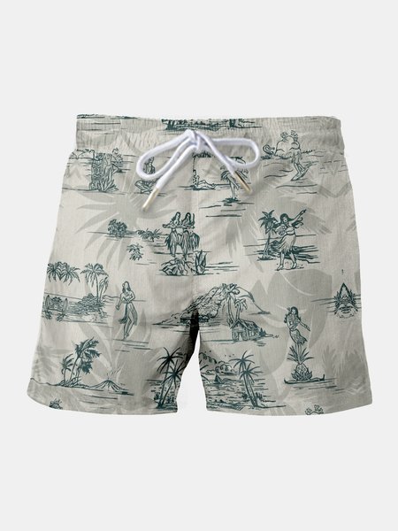 Resort Hawaiian Coconut Tree And Characters Drawstring Side Pocket Short Printed Beach Shorts, As picture, Men's shorts
Resort Hawaiian Coconut Tree And Characters Drawstring Side Pocket Short Printed Beach Shorts, As picture, Men's shorts