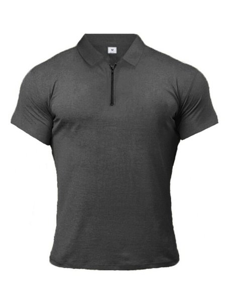 Mens Nature Colors Polo Collar High Stretch Knitted Polo Shirts, Deep gray, Men's t-shirts
Mens Nature Colors Polo Collar High Stretch Knitted Polo Shirts, Deep gray, Men's t-shirts
