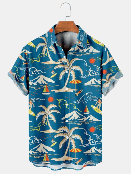 Mens Printed Casual Breathable Hawaiian Short Sleeve Shirt, As picture, Men's Floral shirt
Mens Printed Casual Breathable Hawaiian Short Sleeve Shirt, As picture, Men's Floral shirt