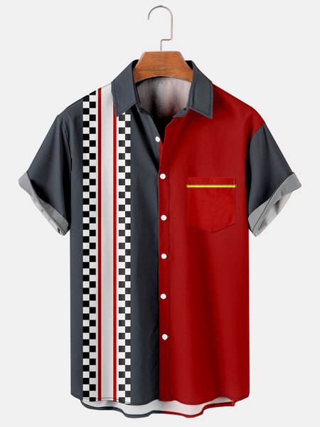 Racing Car Element Graphic Short Sleeve Casual Men's Shirt, Black, Men's Floral shirt
Racing Car Element Graphic Short Sleeve Casual Men's Shirt, Black, Men's Floral shirt
