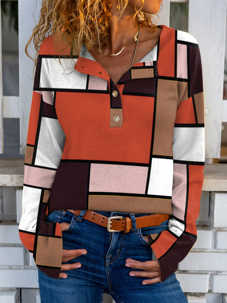 Round neck Casual Geometric Regular Fit Shirt & Top, Multicolor, Blouses & Shirts
Round neck Casual Geometric Regular Fit Shirt & Top, Multicolor, Blouses & Shirts