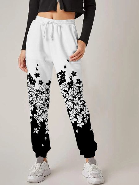 Loose casual trousers with feet, street fashion trend, digital printing sports pants women, Black-white, Pants
Loose casual trousers with feet, street fashion trend, digital printing sports pants women, Black-white, Pants