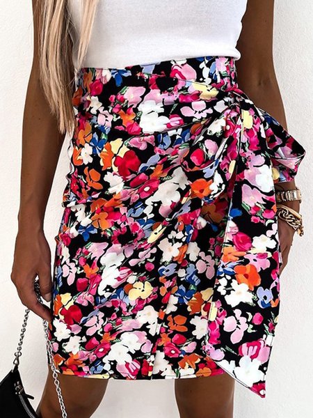 European and American Summer Fashion High Waist Floral Irregular Slim Short Skirt, Multicolor, Skirts
European and American Summer Fashion High Waist Floral Irregular Slim Short Skirt, Multicolor, Skirts