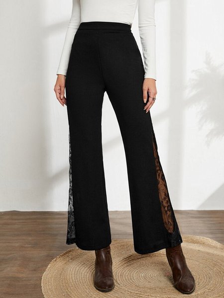 Stitching Lace Comfortable Casual Spring New Ladies Casual Pants, Black, Pants
Stitching Lace Comfortable Casual Spring New Ladies Casual Pants, Black, Pants